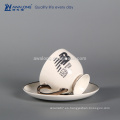 Nombre personalizó la impresión de logotipo Copa de porcelana, taza de té de café para la venta al por mayor